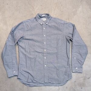 Taylor Stitch Men's 42 (M-L) Button Up Long Sleeve Shirt Flaw Gray